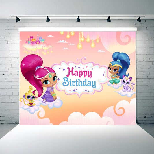 Shimmer & Shine Theme Party Decoration | Magical Birthday Celebration Setup