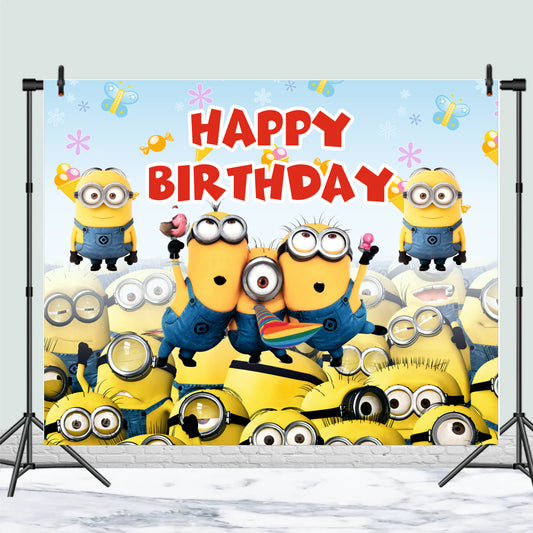 Minions Happy Birthday Theme Party Decoration for Kids Birthday