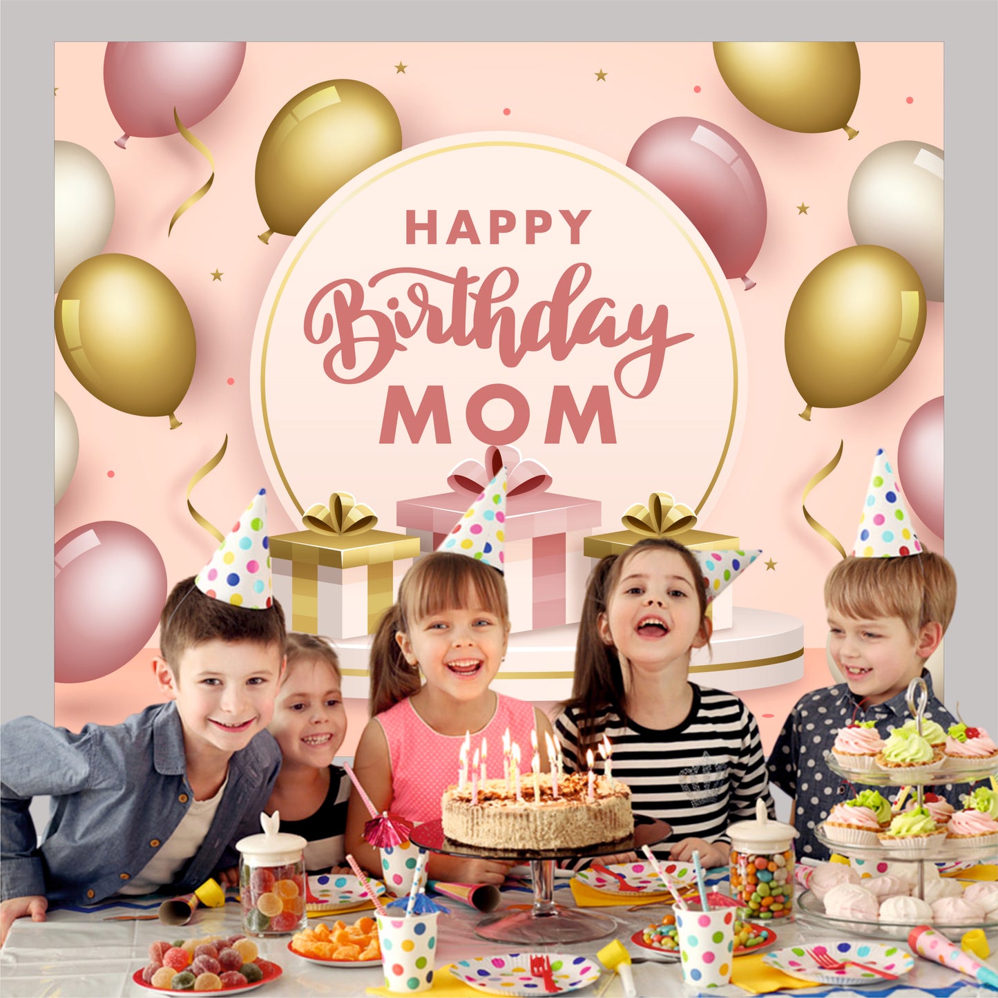 Mom Birthday Theme Decoration | Elegant Birthday Celebration Setup