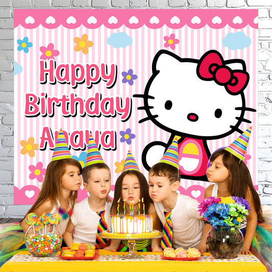 Hello Kitty Customized Theme For Birthday Party Decoration