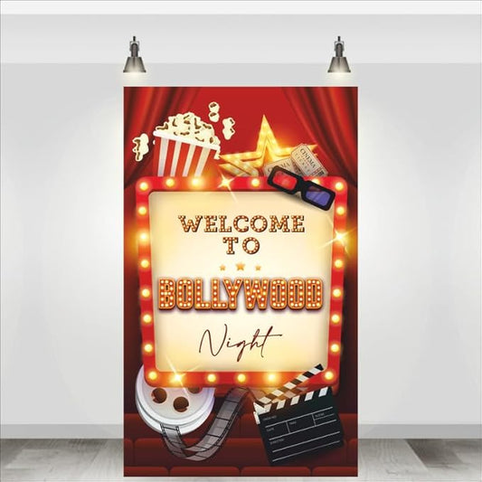 Bollywood Night Backdrop Theme for Party Decorations
