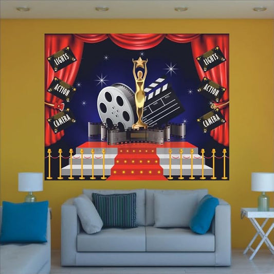 Bollywood Movie Night Backdrop Theme for Party Decorations