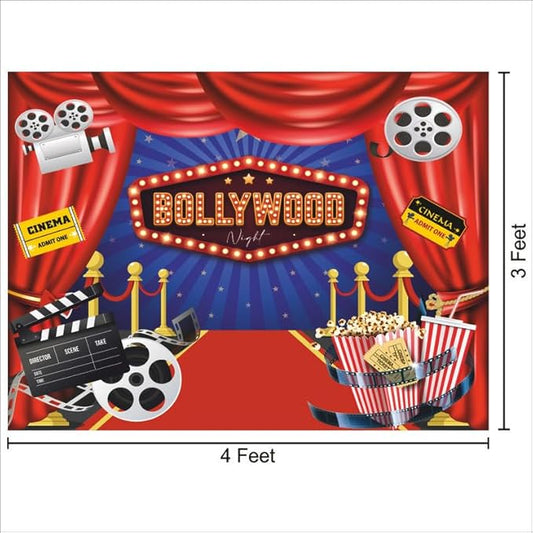 Bollywood Night Backdrop Theme for Party Decorations