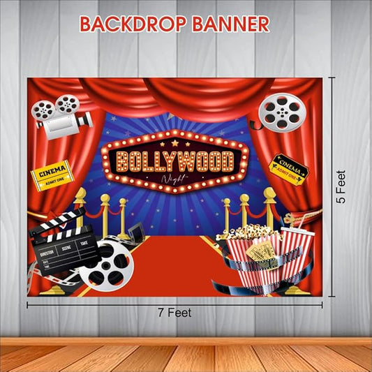 Bollywood Night Backdrop Theme for Party Decorations