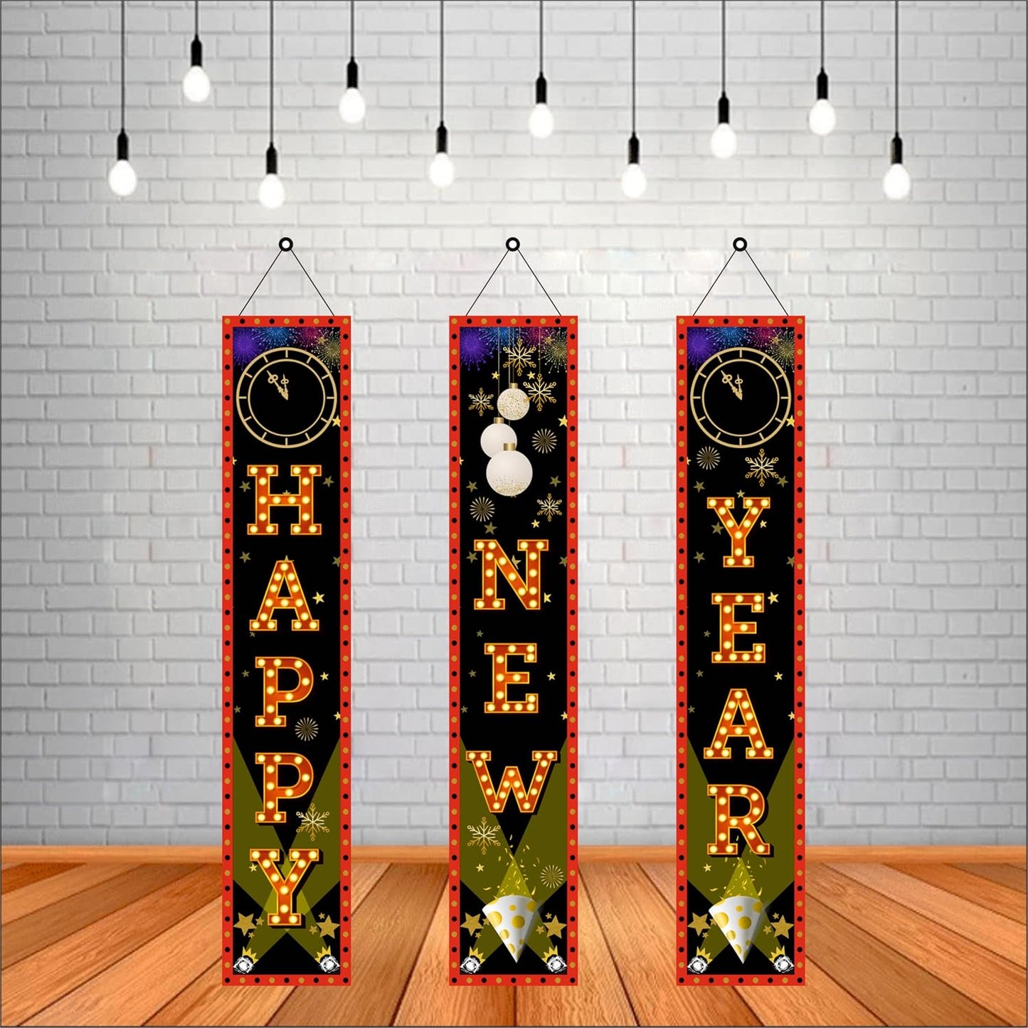 Happy New Year Backdrop Banner