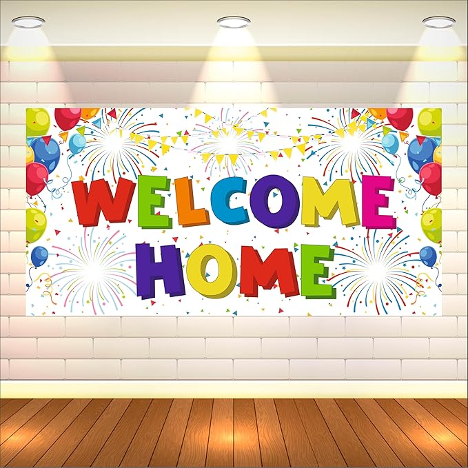 Welcome Home Backdrop Theme For Baby