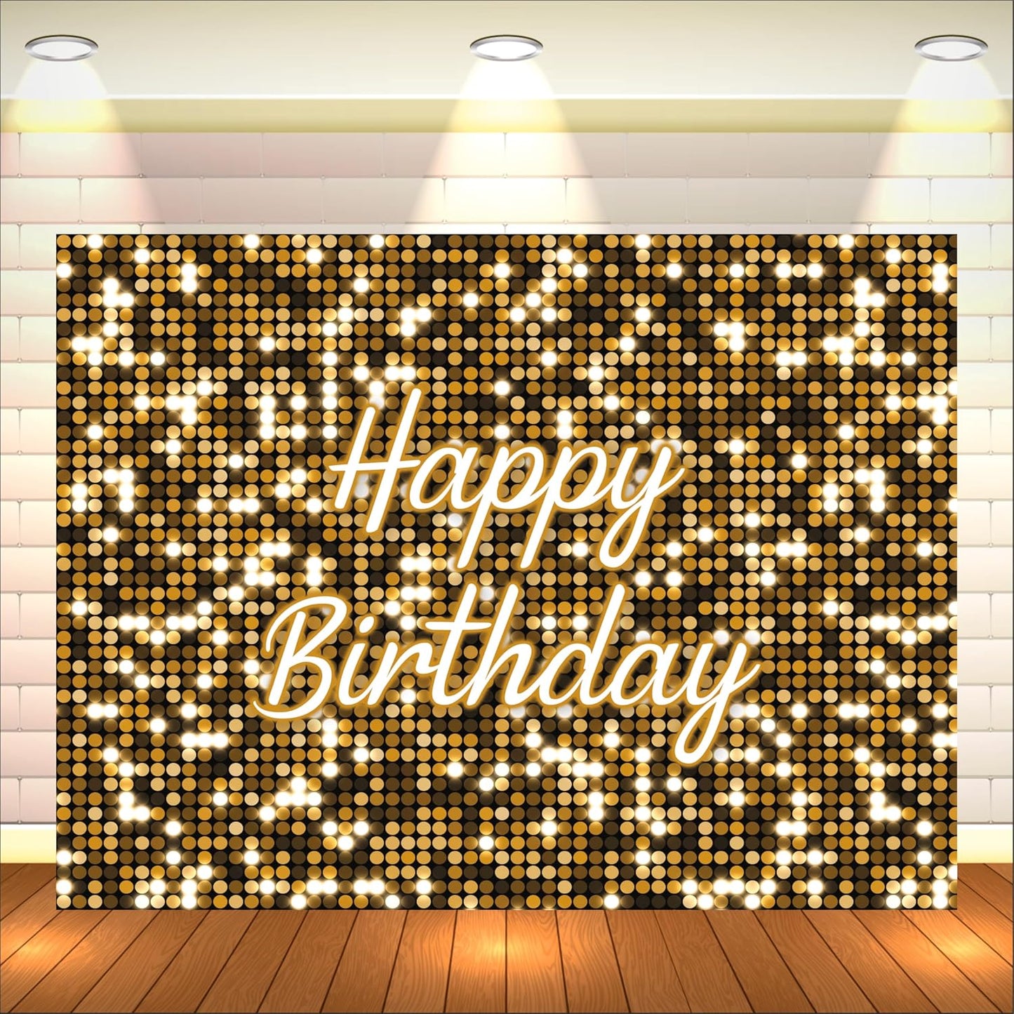 Golden Theme Backdrop