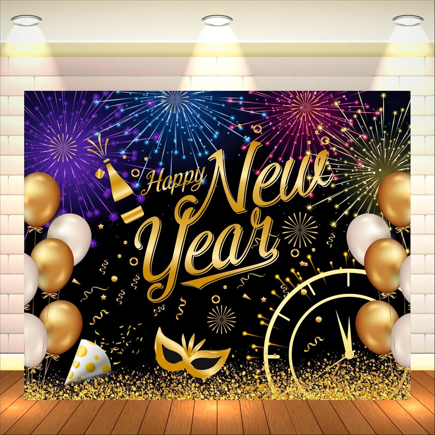 Happy New Year Backdrop