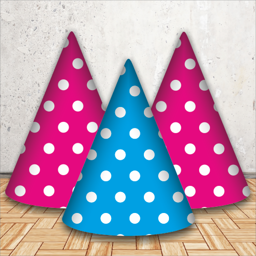 PINK & BLUE POLKA DOT