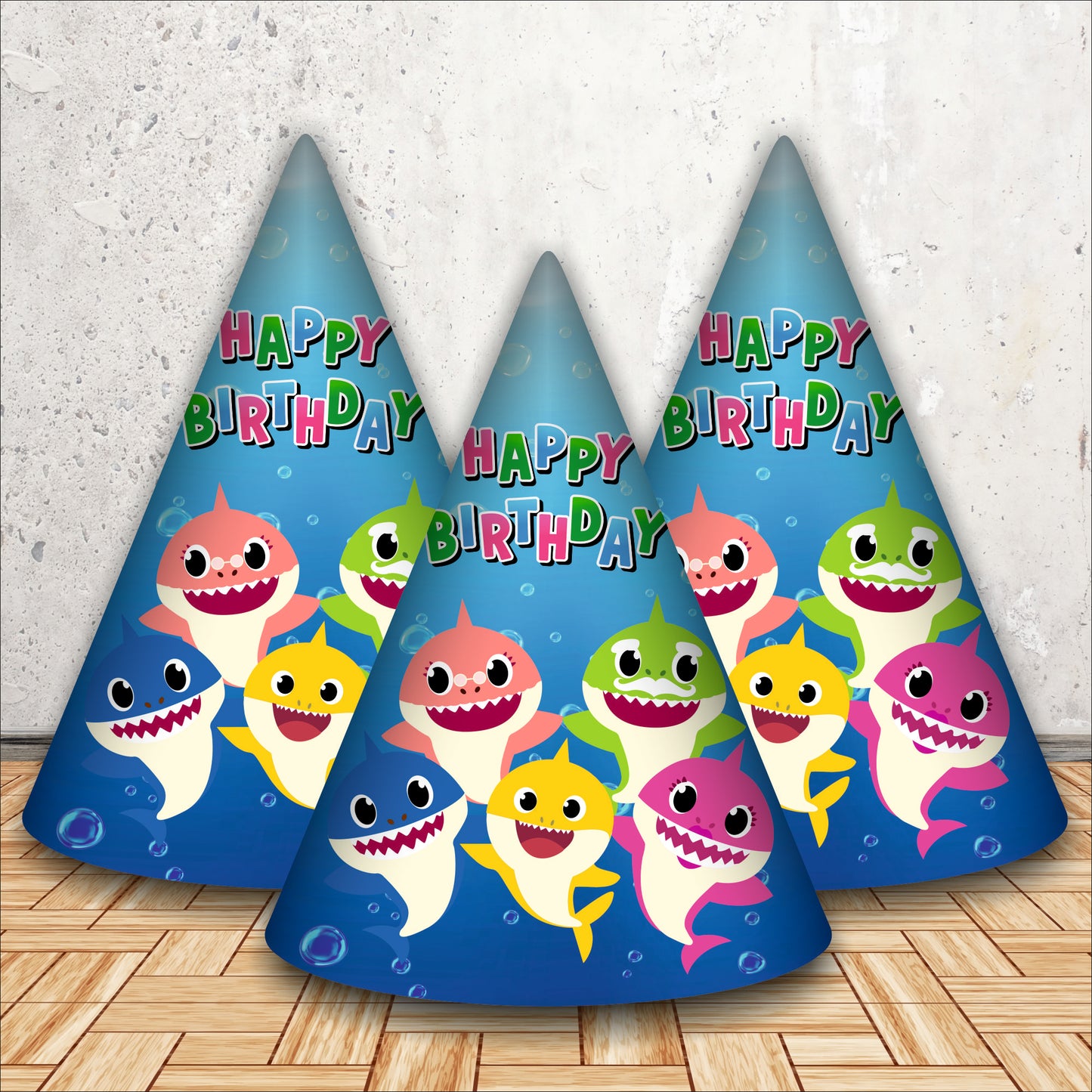 Baby Shark Caps for for Kids | Shark Themed Birthday Caps | Party Caps For Girls & Boy