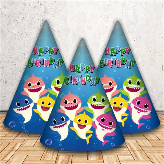 Baby Shark Caps for for Kids | Shark Themed Birthday Caps | Party Caps For Girls & Boy