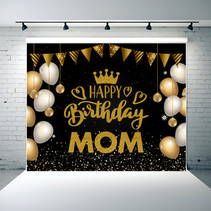 Happy Birthday Mom Theme Decoration | Elegant Birthday Celebration Setup