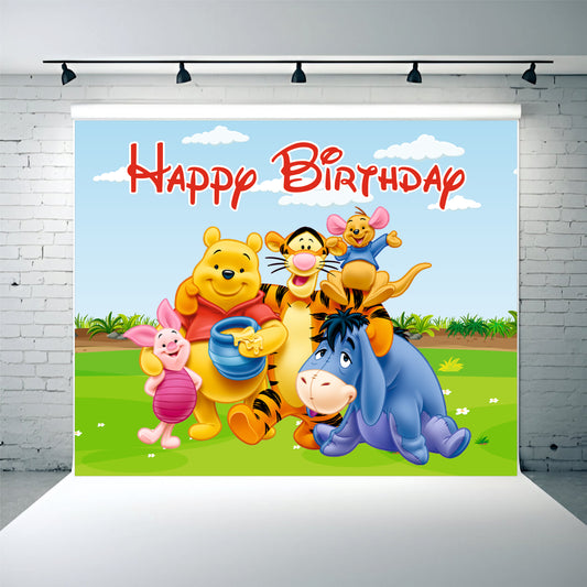 Winnie The Pooh Theme Birthday Party Decoration