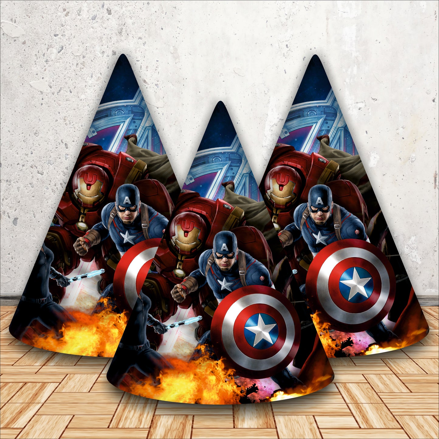 Avengers Happy Birthday Caps | Party Hats for Girls & Kids | Theme Party Caps of Boy
