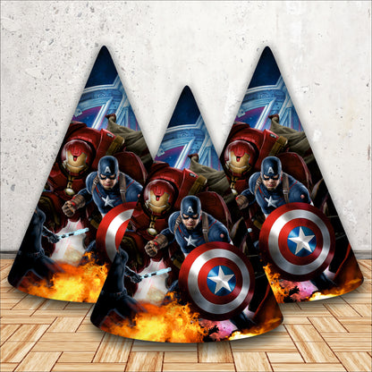 Avengers Happy Birthday Caps | Party Hats for Girls & Kids | Theme Party Caps of Boy