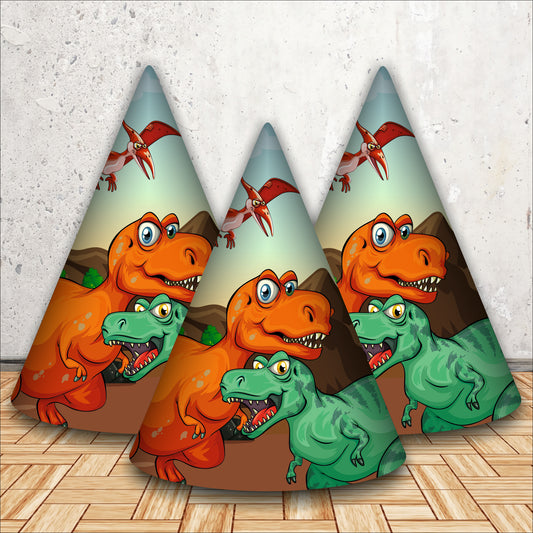 Dinosaur Birthday Caps | Fun Jurassic Caps for Boys & Girls | Dinosaur Party Hats
