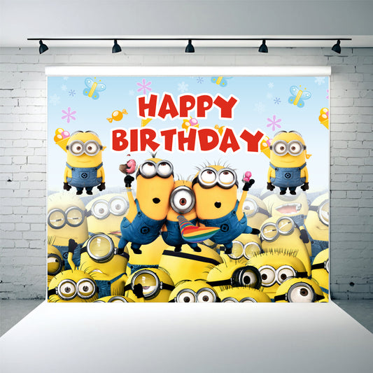 Minions Happy Birthday Theme Party Decoration for Kids Birthday