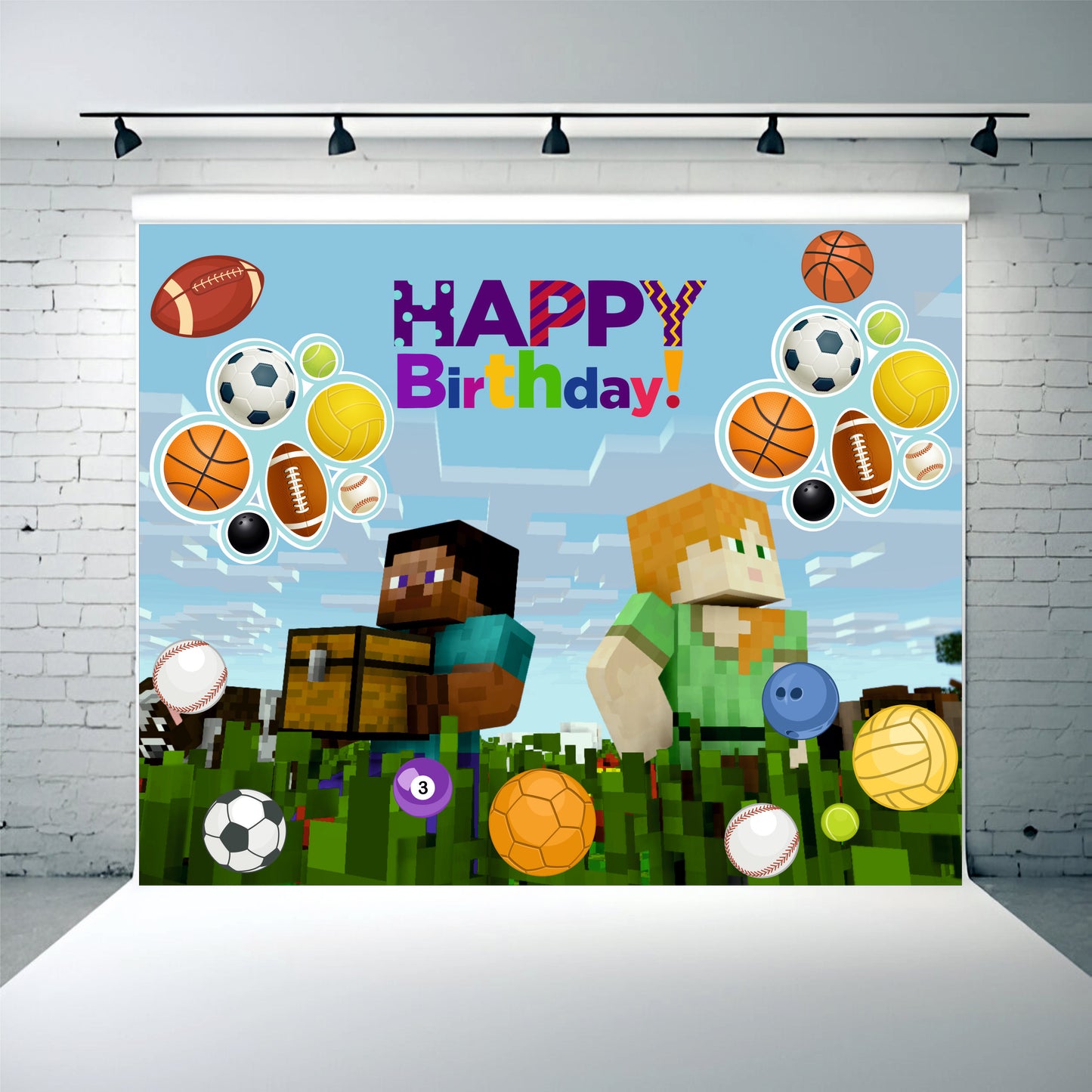 Minecraft Theme Birthday Party Decoration | Gaming Adventure Celebration Setup