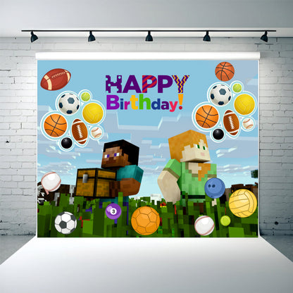 Minecraft Theme Birthday Party Decoration | Gaming Adventure Celebration Setup