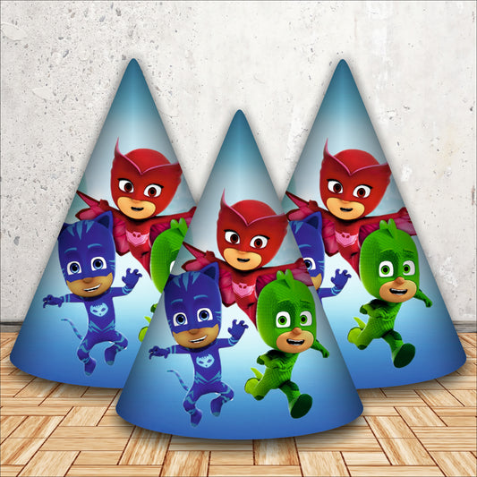 PJ Mask Happy Birthday Caps | Party Hats for Girls & Kids