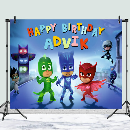 PJ Mask Customized Theme Birthday For Party Decoration