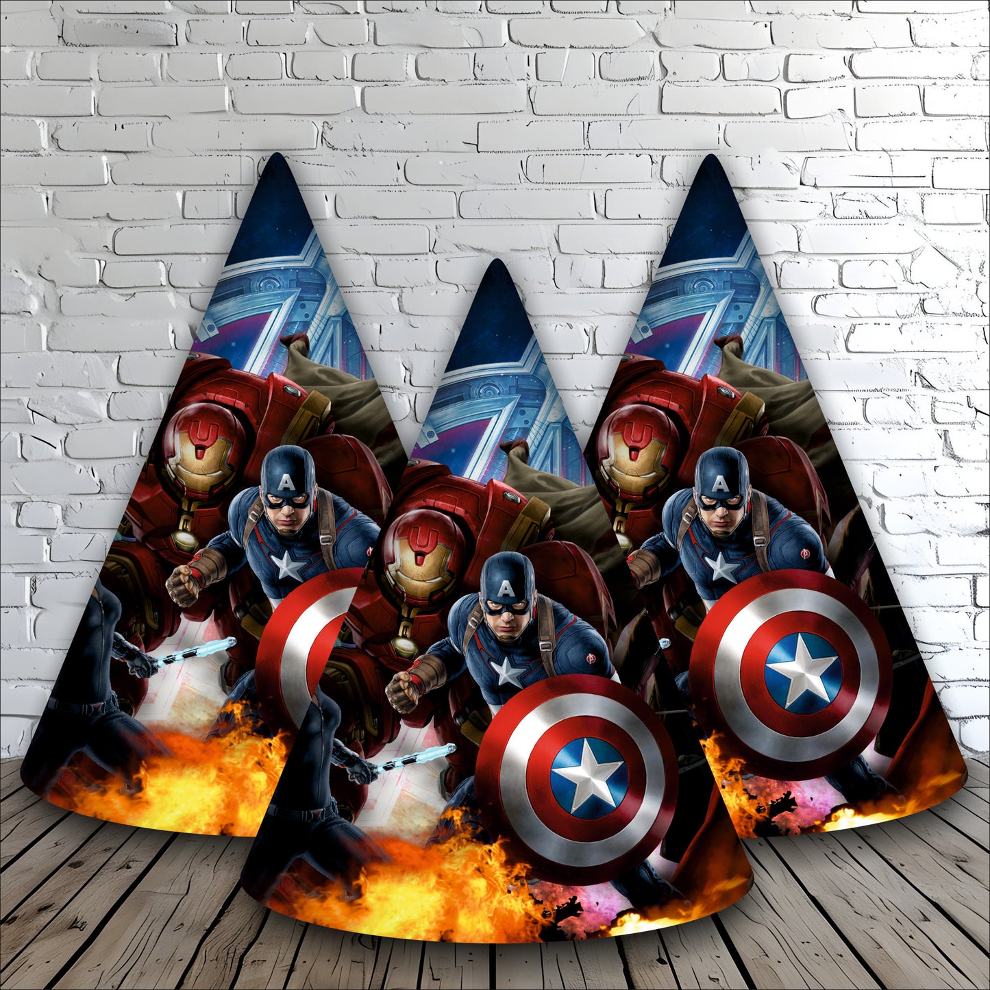 Avengers Happy Birthday Caps | Party Hats for Girls & Kids | Theme Party Caps of Boy