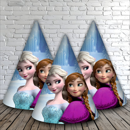Frozen Birthday Party Hats | Themed Caps for Girls | Frozen Caps for Kids