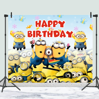 Minions Happy Birthday Theme Party Decoration for Kids Birthday
