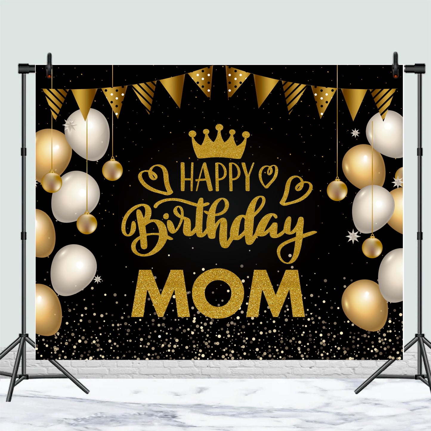 Happy Birthday Mom Theme Decoration | Elegant Birthday Celebration Setup