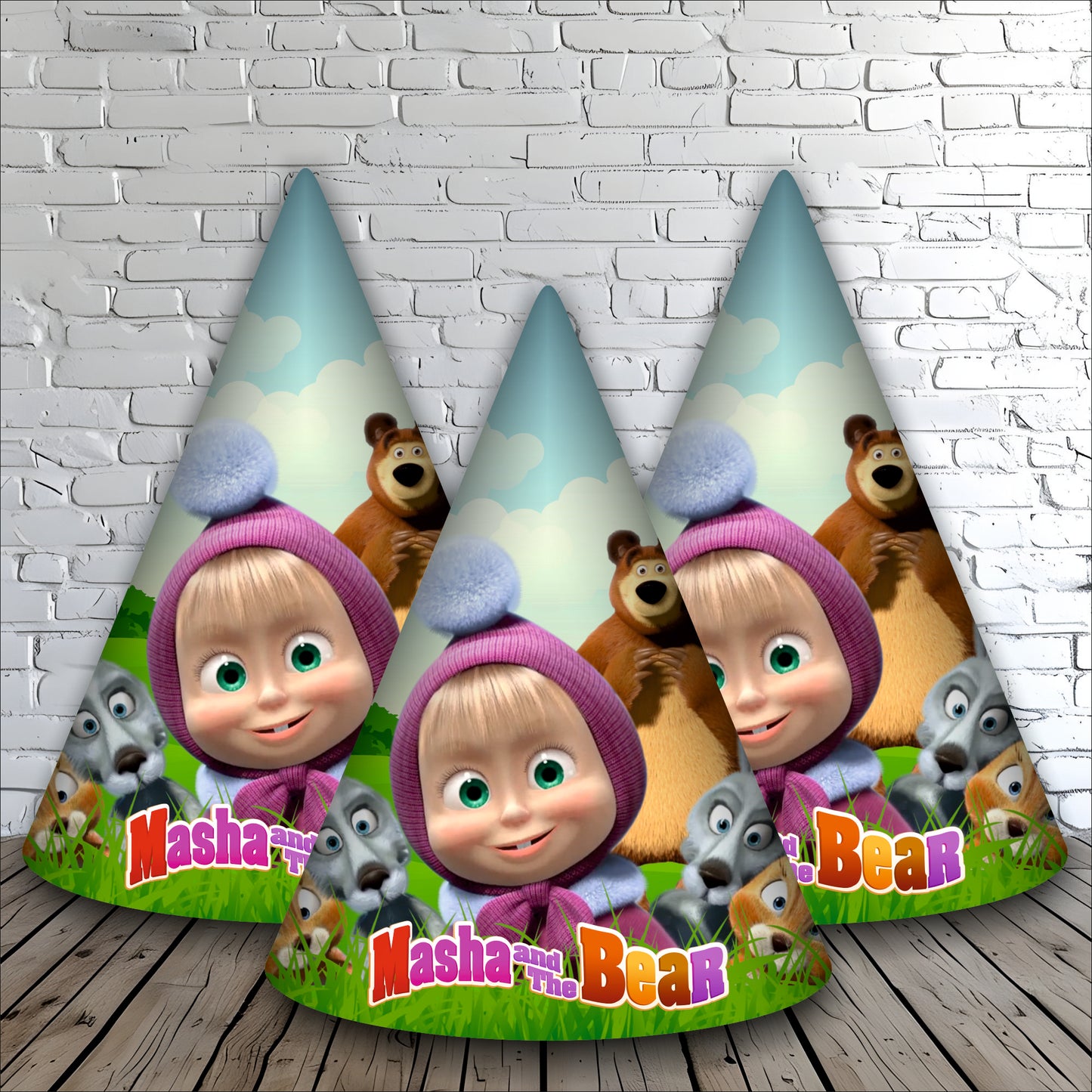 Masha Party Caps | Party Hats for Girls & Kids