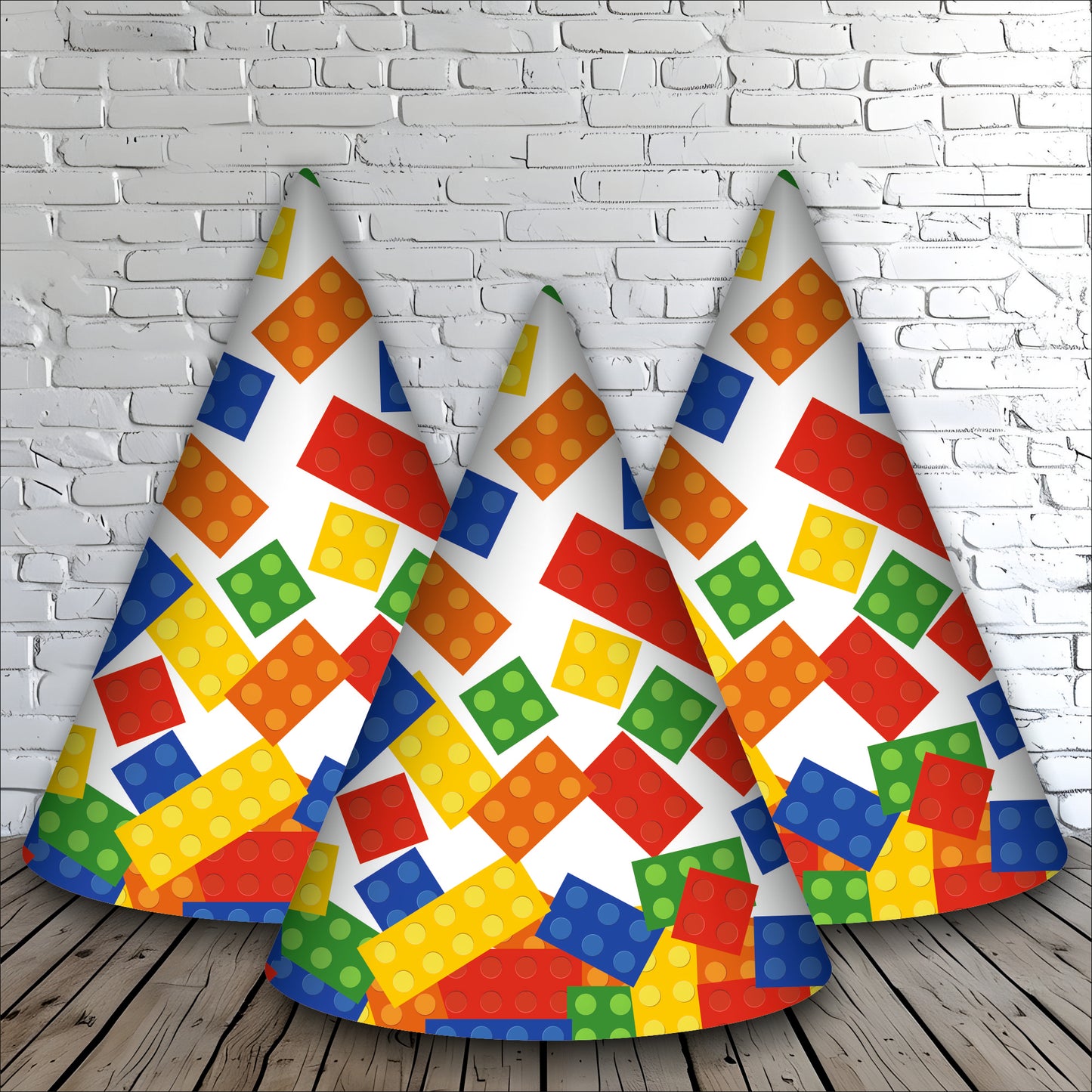 Building Blocks Caps for Theme Party | Party Hats for Girls & Kids