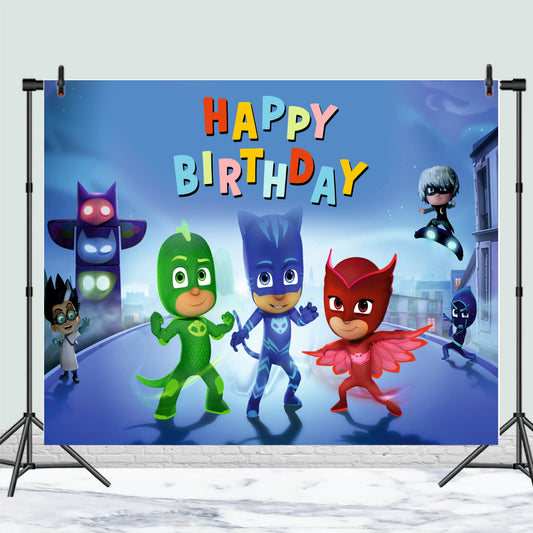 PJ Masks Theme Birthday Party Decoration | Superhero Kids Celebration Setup