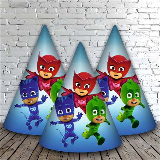 PJ Mask Happy Birthday Caps | Party Hats for Girls & Kids