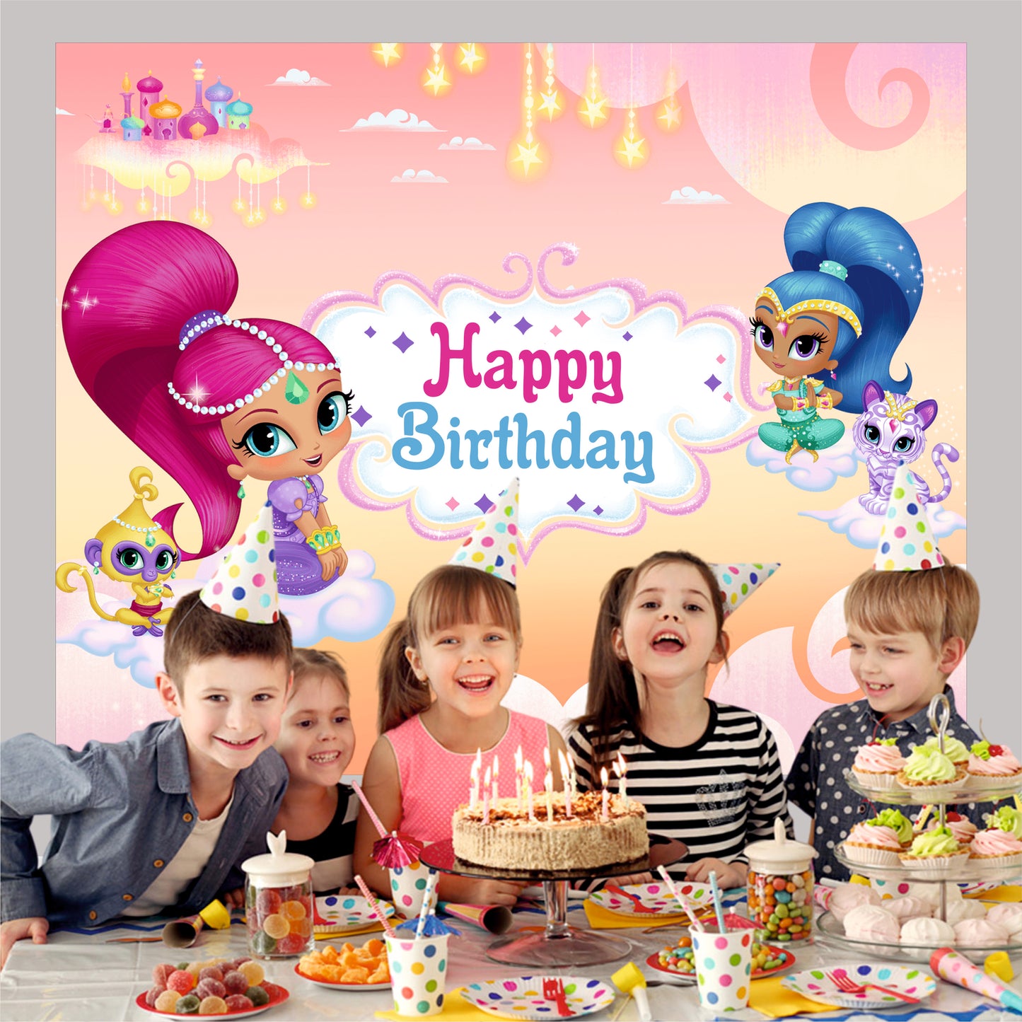 Shimmer & Shine Theme Party Decoration | Magical Birthday Celebration Setup