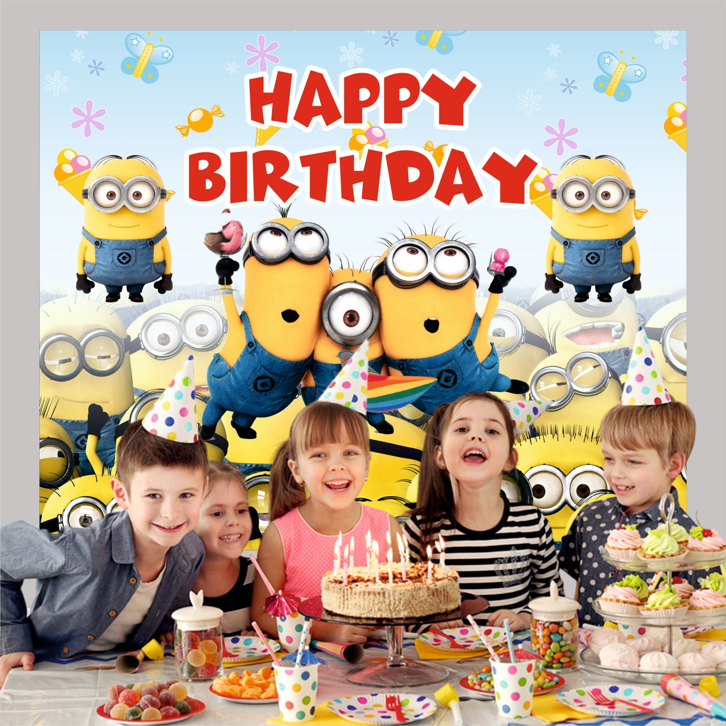 Minions Happy Birthday Theme Party Decoration for Kids Birthday