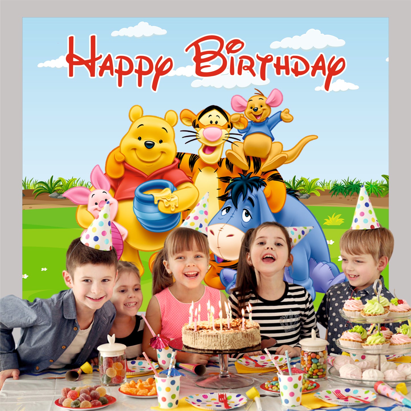 Winnie The Pooh Theme Birthday Party Decoration