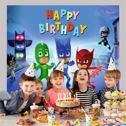 PJ Masks Theme Birthday Party Decoration | Superhero Kids Celebration Setup