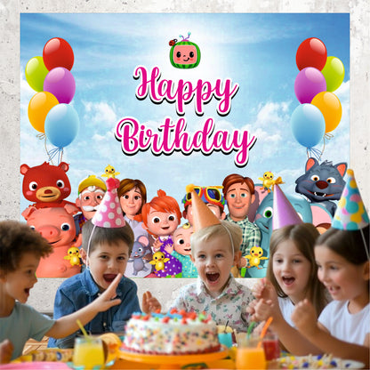 Cocomelon Theme Birthday Party Decoration | Kids Cartoon Celebration Setup