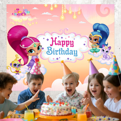 Shimmer & Shine Theme Party Decoration | Magical Birthday Celebration Setup
