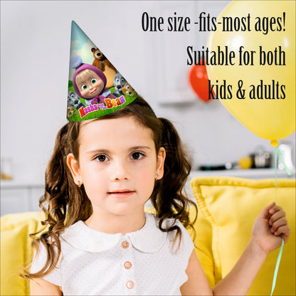 Masha Party Caps | Party Hats for Girls & Kids