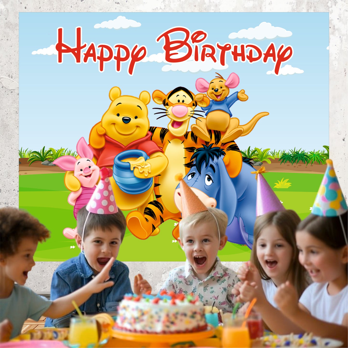 Winnie The Pooh Theme Birthday Party Decoration