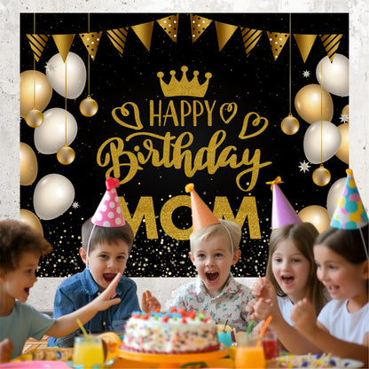 Happy Birthday Mom Theme Decoration | Elegant Birthday Celebration Setup