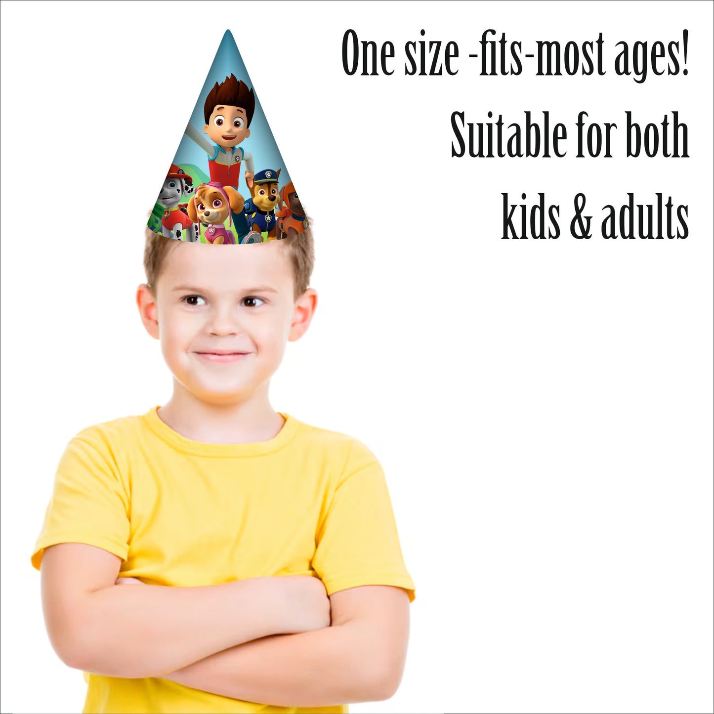 Paw Birthday Party Hats | Themed Caps for Boy | Paw Caps for Kids