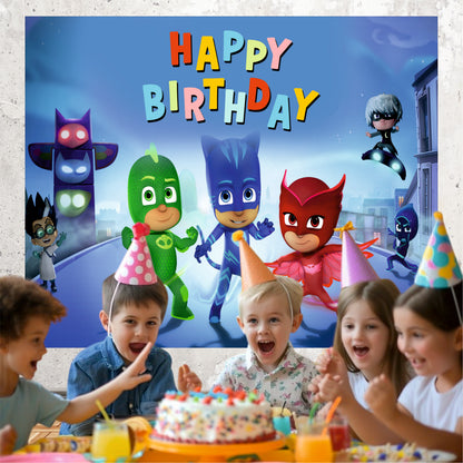 PJ Masks Theme Birthday Party Decoration | Superhero Kids Celebration Setup