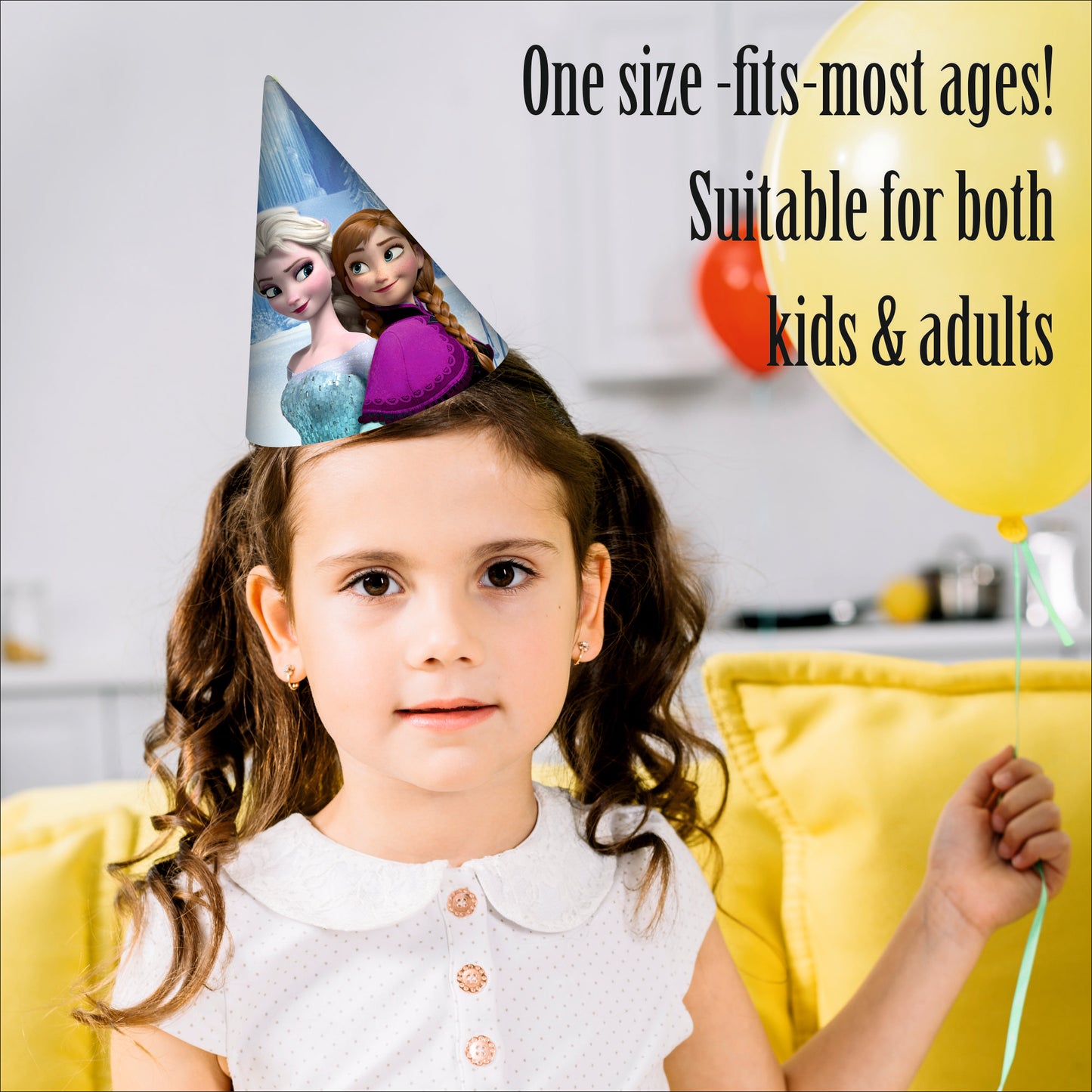 Frozen Birthday Party Hats | Themed Caps for Girls | Frozen Caps for Kids