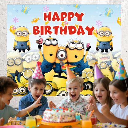 Minions Happy Birthday Theme Party Decoration for Kids Birthday
