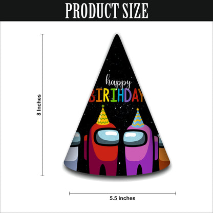 Among Game Birthday Caps for Kids | Gaming Theme Party Hats | Birthday Caps for Boys & Girls