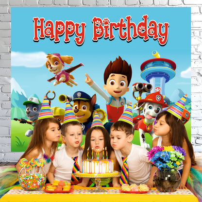 Paw Patrol Theme Birthday Party Decoration | Adventure Kids Celebration Setup