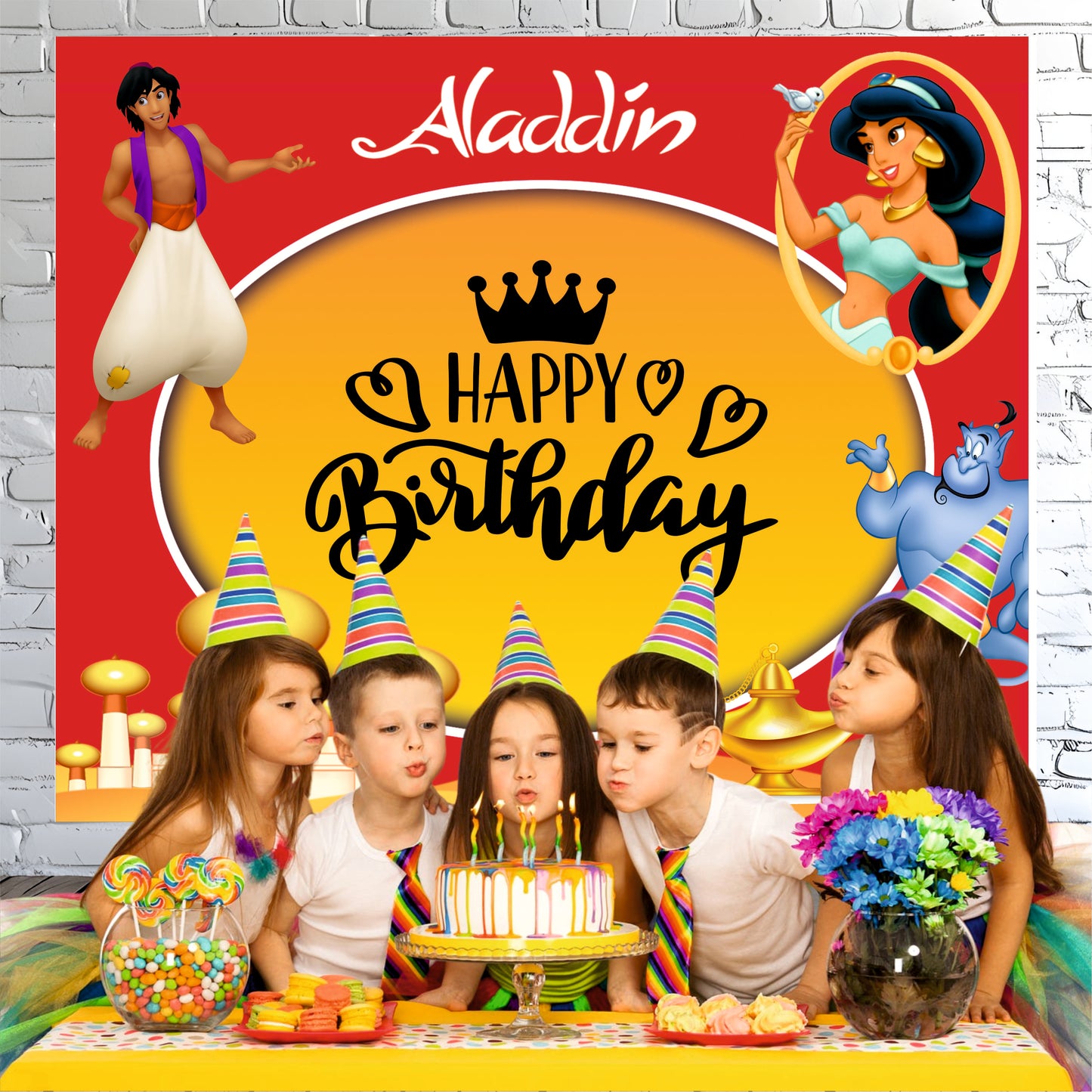 Aladdin Theme Birthday Party Decoration | Magical Arabian Celebration Setup