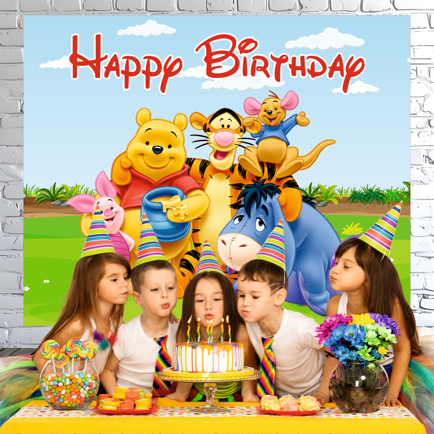 Winnie The Pooh Theme Birthday Party Decoration
